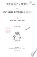 Bibliografia storica degli Stati della monarchia di Savoia