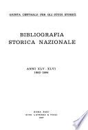 Bibliografia storica nazionale