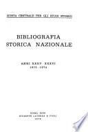 Bibliografia storica nazionale