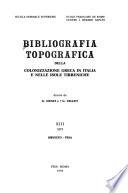 Bibliografia topografica della colonizzazione greca in Italia e nelle isole tirreniche