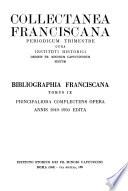 Bibliographia Franciscana