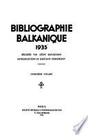 Bibliographie balkanique