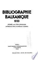 Bibliographie balkanique
