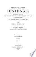Bibliographie ionienne