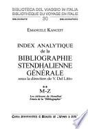 Bibliographie stendhalienne générale