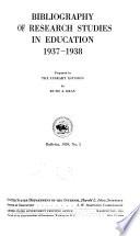 Bibliography of Research Studies in Education