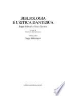Bibliologia e critica dantesca