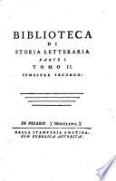 Biblioteca antica e moderna di storia letteraria
