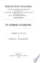 Biblioteca italiana, fuer den Unterricht im Italienischen Bde. [1-6]