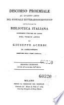 Biblioteca italiana ossia giornale di letteratura scienze ed arti compilato da una societa di letterati