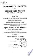 Biblioteca scelta de' padri della Chiesa greca e latina, ovvero Corso d'instruzione, e di eloquenza sacra per tutte le classi sociali di Maria Niccola Silvestro Guillon