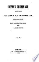 Biblioteca scelta del foro criminale italiano, Diretta da Giuseppe Toccagni