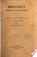 Biblioteca storica e letteraria di Sicilia