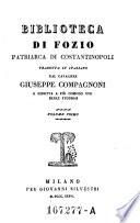 Biblioteca ... tradotta in italiana dal Cavaliere da Giuseppe Compagnoni