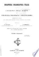 Bibliotheca bibliographica italica