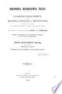 Bibliotheca bibliographica italica
