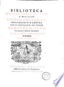 Bibliotheca dell'eloquenza italiana con le annotazioni del signor Apostolo Zeno