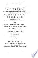 Bibliotheca Maphæi Pinellii Veneti magno jam studio collecta