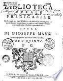 Bibliotheca morale predicabile
