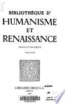Bibliothèque d'humanisme et Renaissance