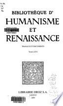 Bibliothèque d'humanisme et Renaissance