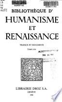 Bibliothèque d'humanisme et Renaissance