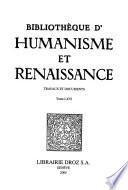 Bibliothèque d'humanisme et Renaissance