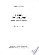 Bioetica con l'infanzia