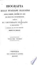 Biografia degli Italiani illustri nelle scienze, lettere ed arti del secolo XVIII, e de' contemporanei