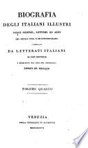 Biografia degli Italiani illustri nelle scienze, lettere ed arti del secolo XVIII, e de' contemporanei