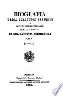 Biografia degli scrittori perugini e notizie delle opere loro