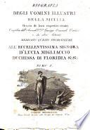 Biografia degli uomini illustri della Sicilia ornata de' loro rispettivi ritratti compilata dall'avvocato d.r. d.n. Giuseppe Emanuele Ortolani e da altri letterati ... Tomo 1. [-4.]