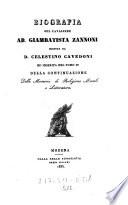 Biografia del cavaliere Ab. Giambatista Zannoni