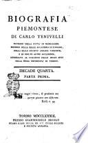 Biografia piemontese di Carlo Tenivelli. Decade prima [-quarta]
