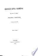 Biografia sarda del dott. in leggi Pietro Martini cagliaritano