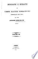 Biografie E Ritratti Di Uomini Illustri Romagnuoli