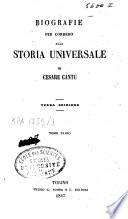 Biografie per corredo alla Storia universale