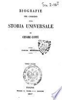 Biografie per corredo alla Storia universale