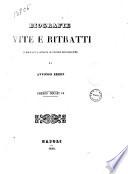 Biografie vite e ritratti all'ombra dell'amato genitor i fiori offrono pubblicate e ornate di stampe litografiche da Antonio Zezon