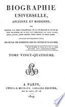 Biographie universelle ancienne et moderne