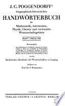 Biographisch-literarisches Handwörterbuch zur Geschichte der exacten Wissenschaften ...: bd. 1904 bis 1922. 1926