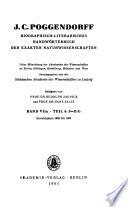 Biographisch-literarisches Handwörterbuch zur Geschichte der exacten Wissenschaften ...