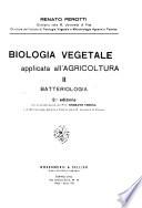 Biologia vegetale applicata all'agricoltura