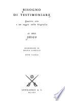 Bisogno di testimoniare