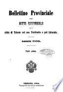 Bolletino Provinciale degli atti ufficiali per la città di Trieste