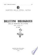 Bollettino bibliografico della marina militare