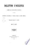 Bollettino d'oculistica periodico mensile