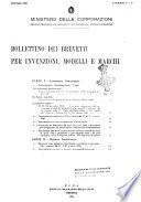 Bollettino dei brevetti per invenzioni, modelli e marchi. Parte 3., Marchi d'impresa