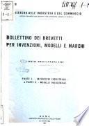 Bollettino dei brevetti per invenzioni, modelli e marchi. Parte 3., Marchi d'impresa