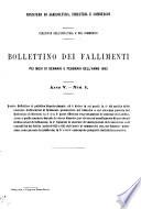 Bollettino dei fallimenti per i mesi di ...